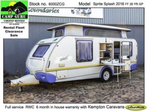 Pre-owned 2016 Sprite Splash Caravan (On Road) On-Road Sprite Caravan for sale